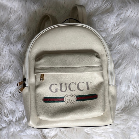 Gucci White Print Backpack - Picture 6 of 16